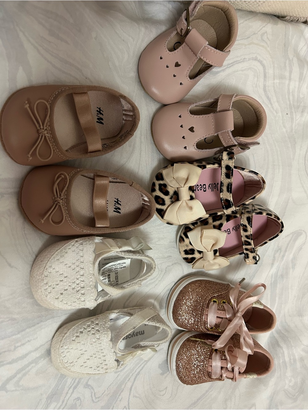 Size 1 baby shoe lot